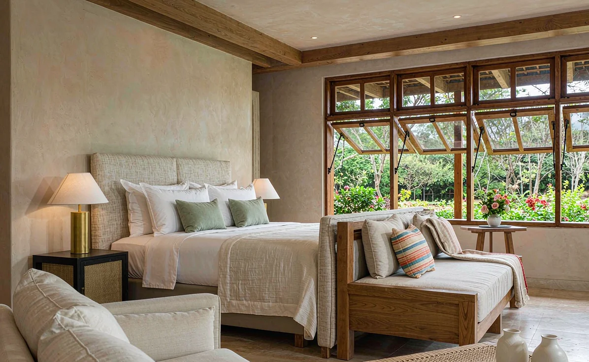 Hospitality suite in a Southeast Asian resort — the project type that drives most East African enquiries