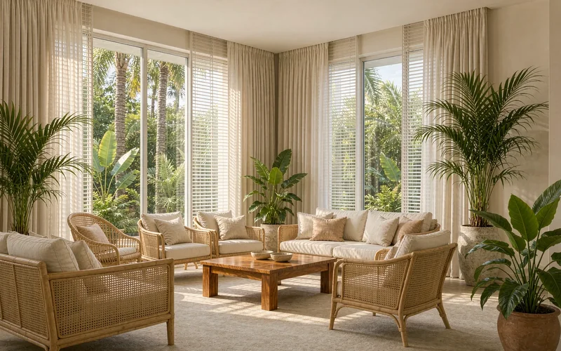 Soft furnishings in hot climates