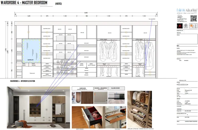 Master Bedroom Wardrobe - Concept stage